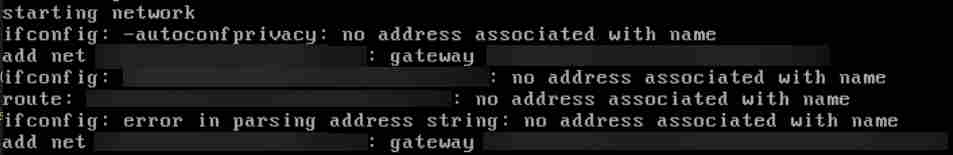 OpenBSD boot logs